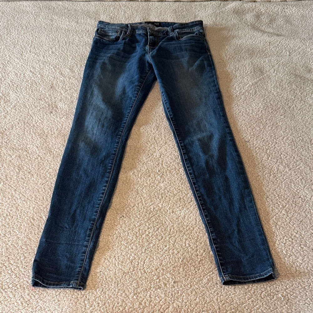 Kut from the Kloth Indigo Toothpick Skinny Jeans Size 8